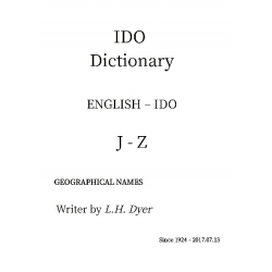 IDO 字典 J-Z
