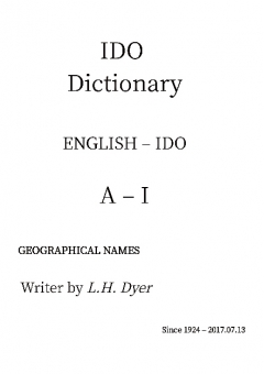 IDO 字典 A-I