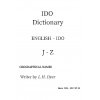 IDO 字典 J-Z