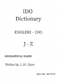 IDO 字典 J-Z